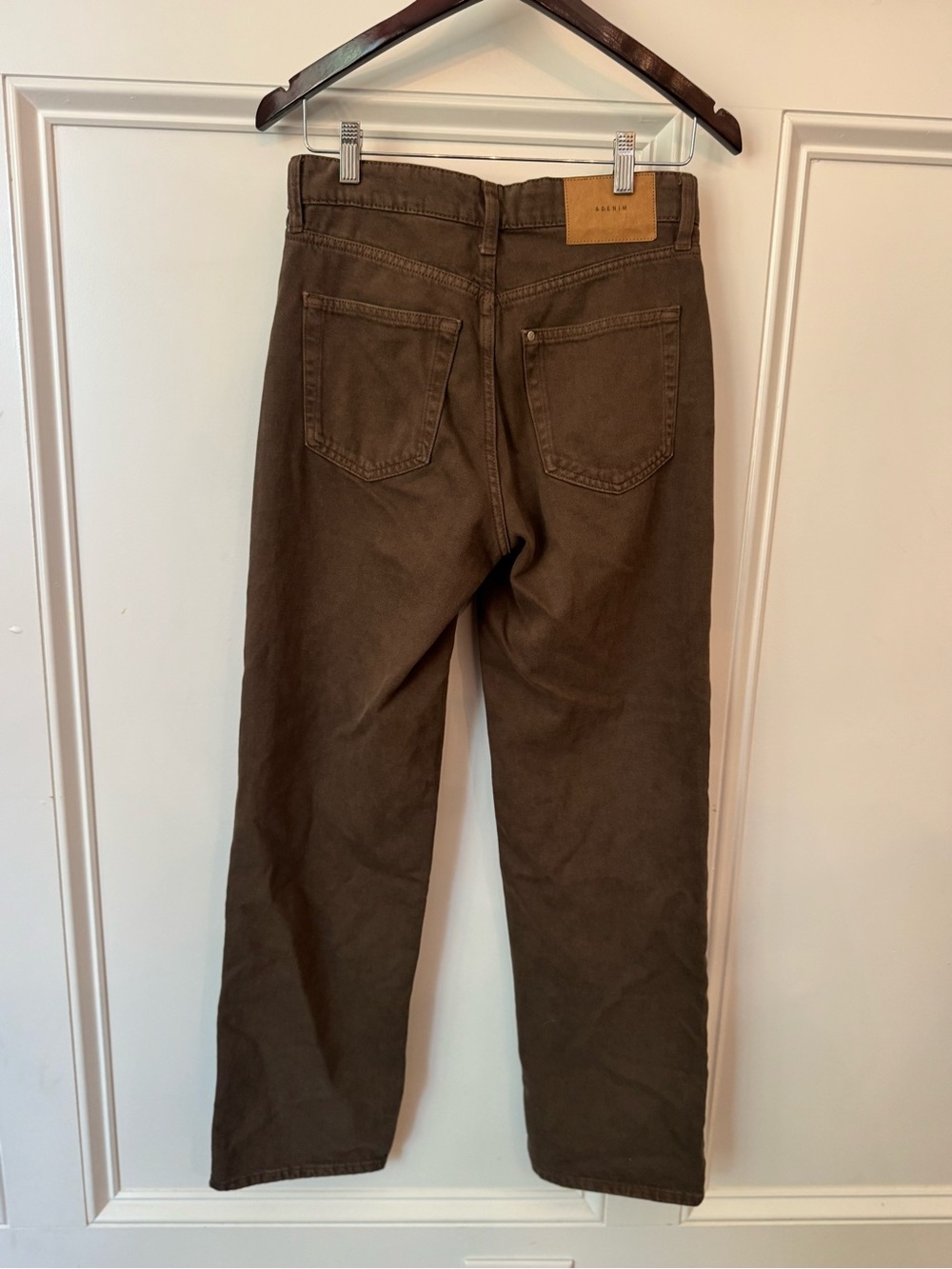 & Denim (H&M) brown baggy jeans